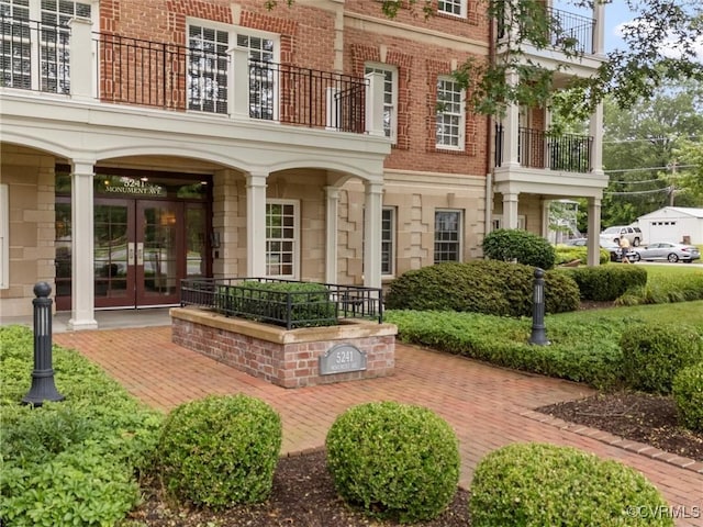 5241 Monument Ave Unit 2A, Henrico, VA 23226 - patio / terrace featuring french doors and covered porch