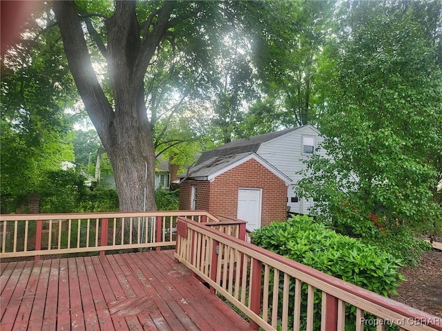 72 Cline Dr, Newport News, VA 23666 - view of wooden deck