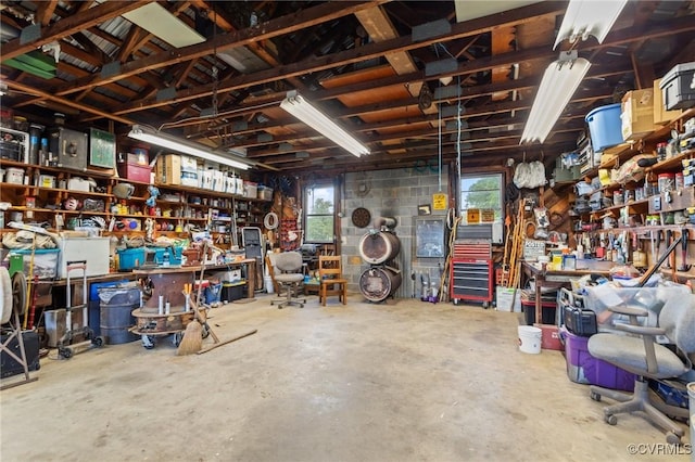 725 Transco Rd, Scottsville, VA 24590 - garage with a workshop area