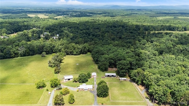 725 Transco Rd, Scottsville, VA 24590 - aerial view of a heavily wooded area