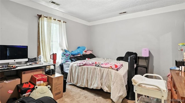 3913 Terjo Ln, Chester, VA 23831 - bedroom with a textured ceiling and light carpet