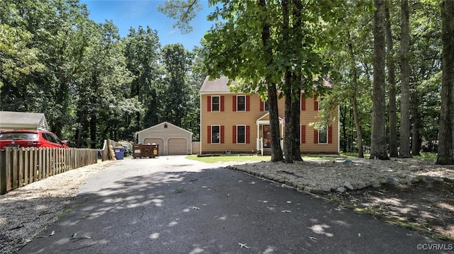 3913 Terjo Ln, Chester, VA 23831 - colonial inspired home featuring a detached garage and an outbuilding