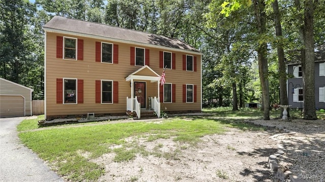 3913 Terjo Ln, Chester, VA 23831 - colonial house featuring an outdoor structure and a garage