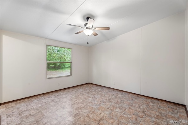 1426 Rolling Acres Rd, Emporia, VA 23847 - unfurnished room featuring ceiling fan and stone finish flooring