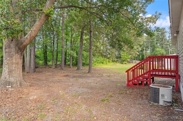 1426 Rolling Acres Rd, Emporia, VA 23847 - view of yard with cooling unit and stairs