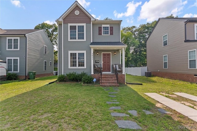 3821 Meridian Ave, Richmond, VA 23234 - traditional-style house with cooling unit