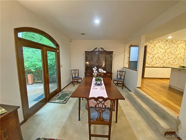 1849 Duke Of Gloucester St, Colonial Heights, VA 23834 - dining room featuring light wood finished floors and recessed lighting
