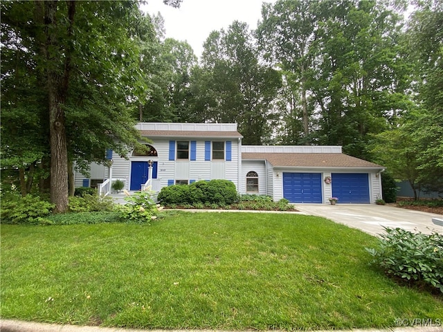 1849 Duke Of Gloucester St, Colonial Heights, VA 23834 - view of front of property with an attached garage, concrete driveway, and a front yard