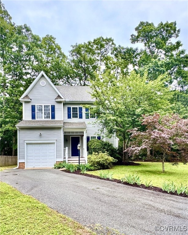 14000 Shady Pointe Ct, Midlothian, VA 23112 - view of front of property with an attached garage and driveway