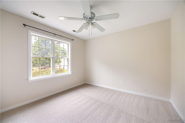 14000 Shady Pointe Ct, Midlothian, VA 23112 - empty room with light carpet, baseboards, and a ceiling fan