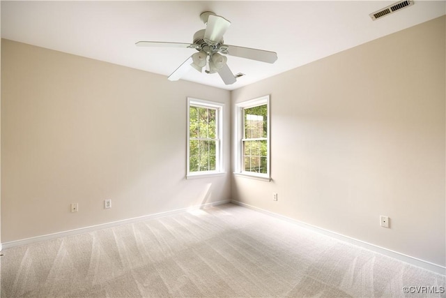 14000 Shady Pointe Ct, Midlothian, VA 23112 - spare room with baseboards, carpet flooring, and ceiling fan