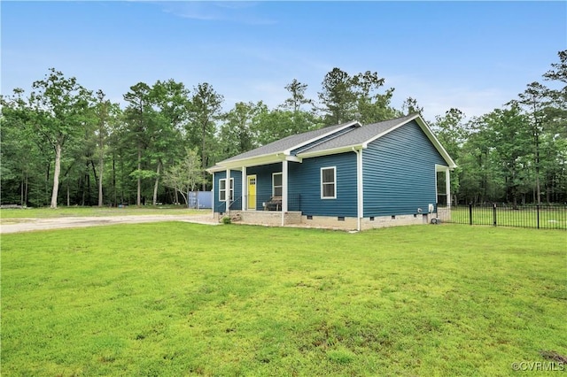 9300 Adkins Rd, Charles City, VA 23030 - ranch-style house with crawl space