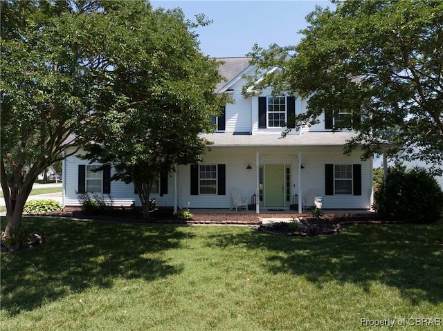 2024 Sarahs Cove Dr, Gloucester, VA 23072 - view of front of home with a porch and a front yard