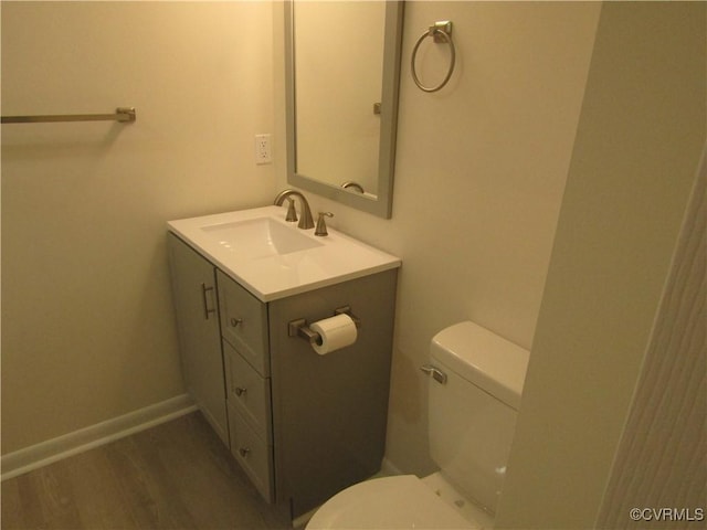 135 Trudie Dr, Center Cross, VA 22437 - bathroom with vanity and wood finished floors