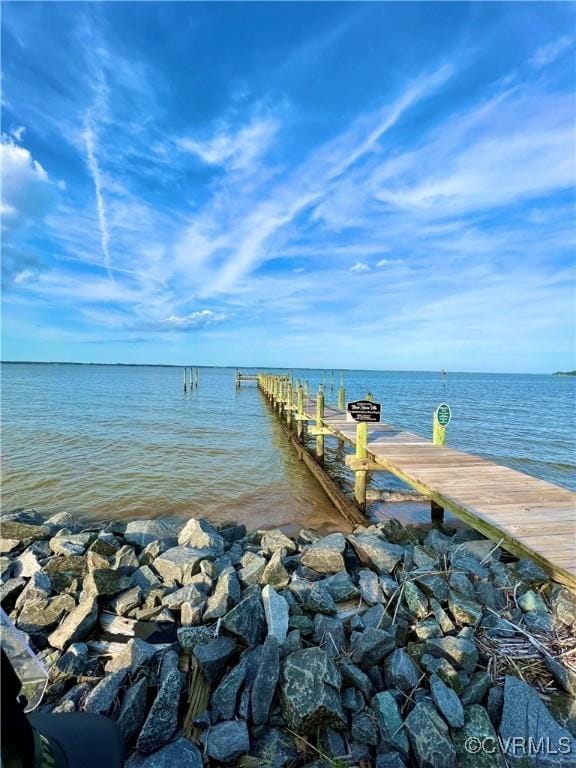135 Trudie Dr, Center Cross, VA 22437 - dock area featuring a water view