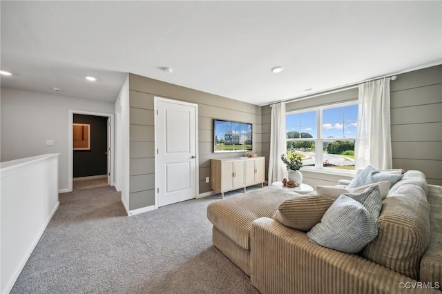 7012 Greenholm Pl, Chesterfield, VA 23234 - living area featuring carpet floors, recessed lighting, and baseboards