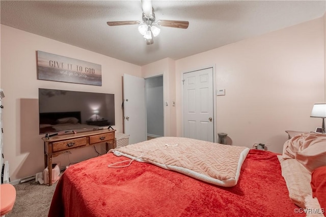 18517 Depot Rd, Mc Kenney, VA 23872 - carpeted bedroom featuring ceiling fan