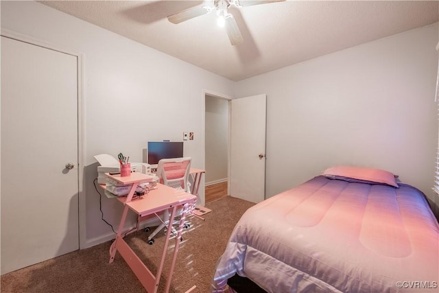 18517 Depot Rd, Mc Kenney, VA 23872 - bedroom featuring carpet and ceiling fan