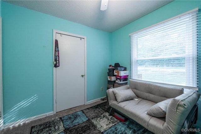 18517 Depot Rd, Mc Kenney, VA 23872 - living area with carpet floors and baseboards