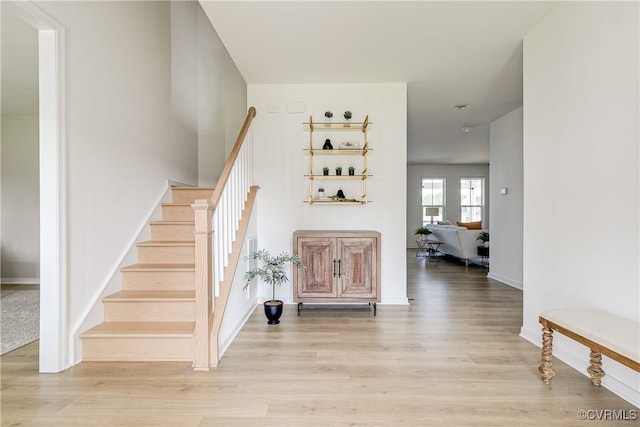 16300 Cambian Ln, Chesterfield, VA 23832 - stairway featuring wood finished floors and baseboards