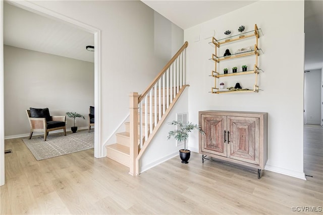 16300 Cambian Ln, Chesterfield, VA 23832 - stairway featuring wood finished floors and baseboards