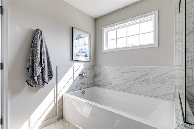 16300 Cambian Ln, Chesterfield, VA 23832 - full bath with a garden tub and marble finish floors