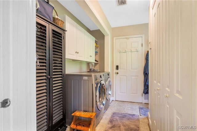 1468 Peppercorn Ln, Suffolk, VA 23432 - laundry room featuring cabinet space and independent washer and dryer