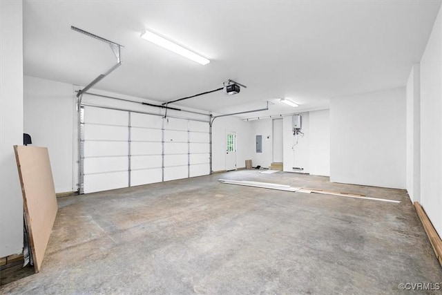343 Petersburg Rd, Powhatan, VA 23139 - garage featuring a garage door opener and electric panel