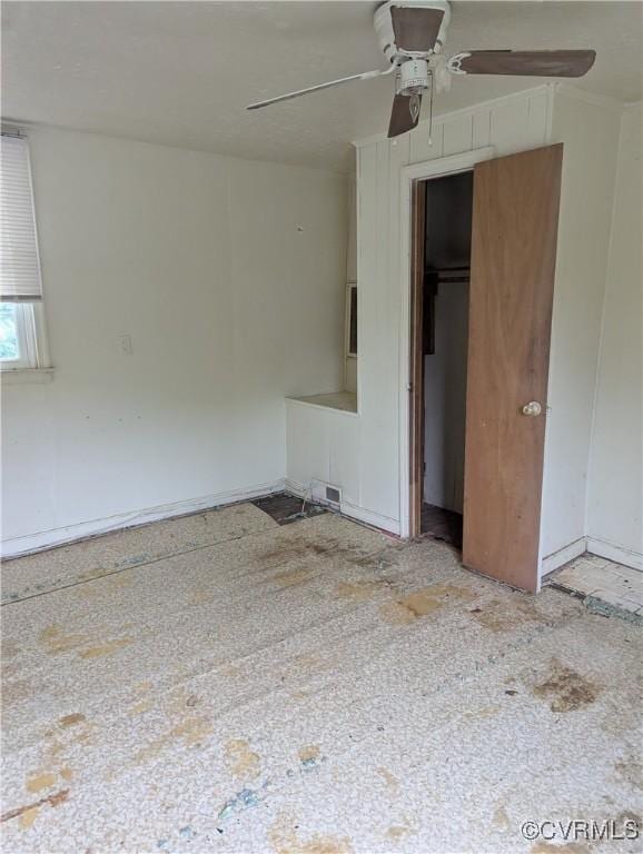 1224 Mckenzie St, Petersburg, VA 23803 - unfurnished bedroom featuring a ceiling fan and a closet