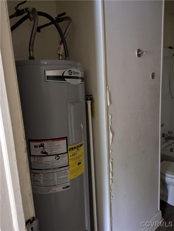1224 Mckenzie St, Petersburg, VA 23803 - utility room with electric water heater