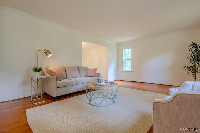 225 Philray Rd, Chesterfield, VA 23236 - living area featuring wood finished floors, baseboards, and crown molding