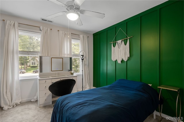 7727 Centerbrook Ct, Chesterfield, VA 23832 - bedroom featuring light colored carpet, ceiling fan, and baseboards