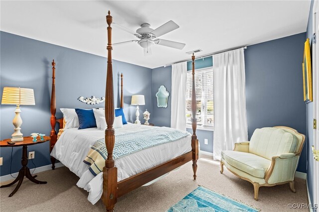 5225 Clipper Cove Rd, Chesterfield, VA 23112 - carpeted bedroom with baseboards and a ceiling fan