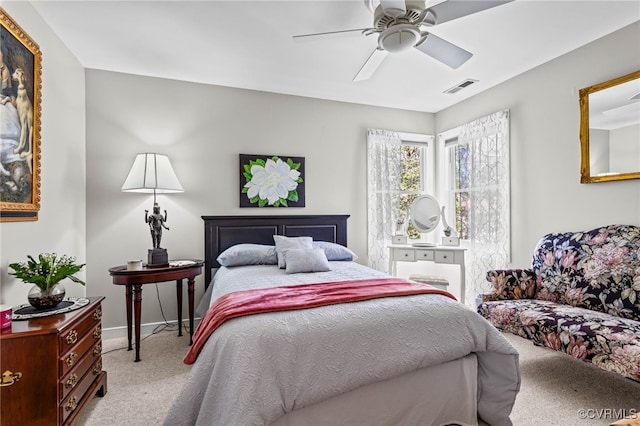 5225 Clipper Cove Rd, Chesterfield, VA 23112 - bedroom featuring carpet, baseboards, and a ceiling fan
