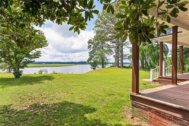 1765 Clifton Ln, Shacklefords, VA 23091 - view of green lawn featuring a water view