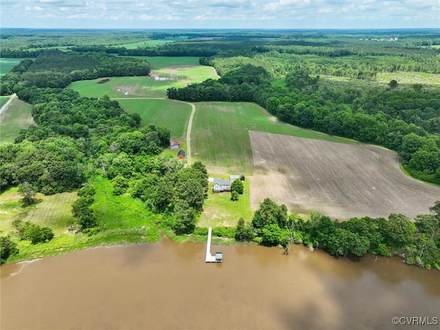 1765 Clifton Ln, Shacklefords, VA 23091 - overview of rural landscape with a nearby body of water