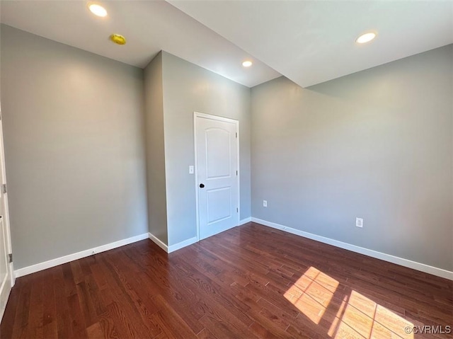 401 N 3 1/2 Ave, Hopewell, VA 23860 - spare room featuring baseboards, wood finished floors, and recessed lighting