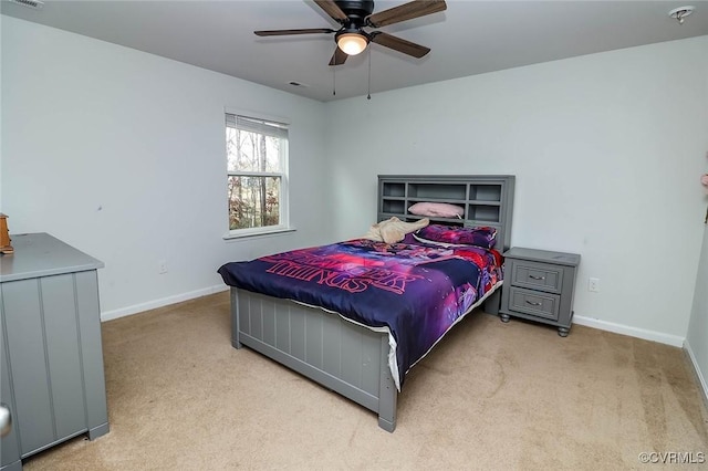 7547 Sedge Dr, New Kent, VA 23124 - carpeted bedroom with baseboards and a ceiling fan