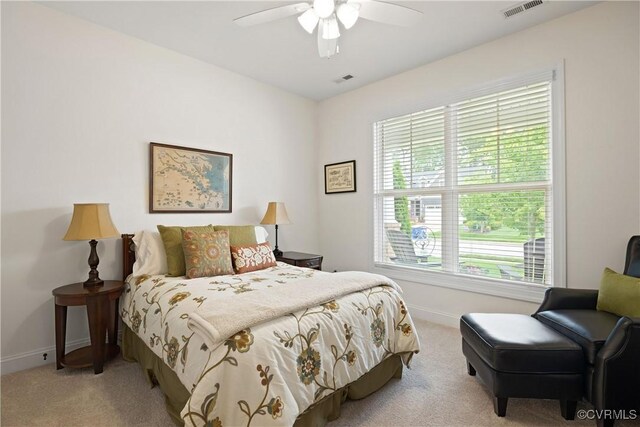 15719 Henningford Rd, Chesterfield, VA 23832 - bedroom featuring light colored carpet, baseboards, and a ceiling fan