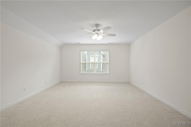 15719 Henningford Rd, Chesterfield, VA 23832 - spare room featuring light colored carpet, ceiling fan, and baseboards