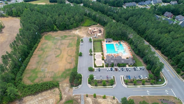 15719 Henningford Rd, Chesterfield, VA 23832 - aerial view of property and surrounding area featuring a pool