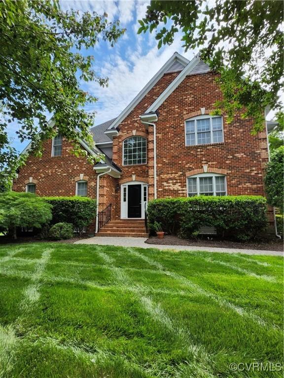 5308 Hillshire Way, Glen Allen, VA 23059 - view of front of house featuring a front yard and brick siding