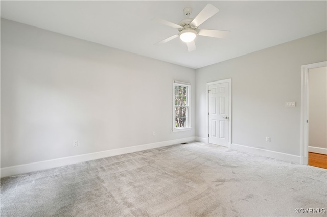 5308 Hillshire Way, Glen Allen, VA 23059 - carpeted spare room with a ceiling fan and baseboards