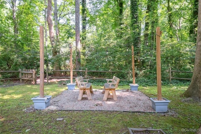 3201 Barnes Spring Ct, Chesterfield, VA 23112 - view of yard featuring a fire pit