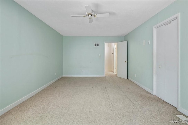 3201 Barnes Spring Ct, Chesterfield, VA 23112 - unfurnished bedroom with carpet flooring, baseboards, and ceiling fan