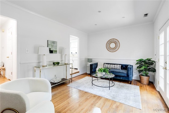 2619 Quarterpath Pl, Henrico, VA 23233 - living room with ornamental molding and wood finished floors
