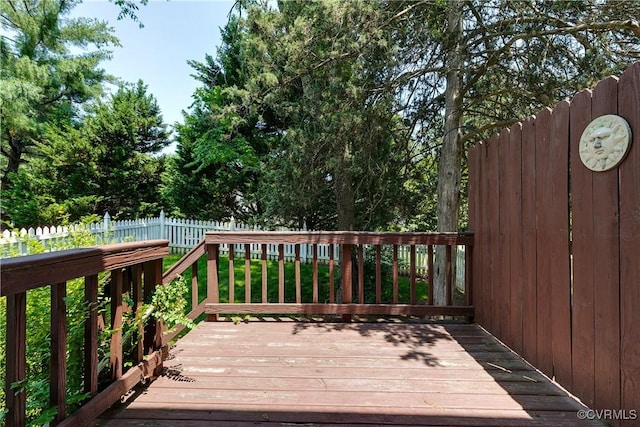 2619 Quarterpath Pl, Henrico, VA 23233 - wooden terrace with a fenced backyard