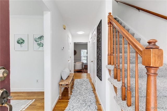 2619 Quarterpath Pl, Henrico, VA 23233 - foyer featuring wood finished floors and stairway