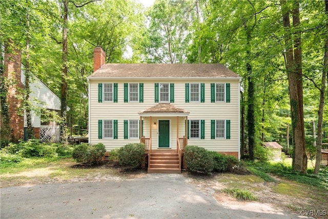 13917 Barnes Spring Rd, Midlothian, VA 23112 - colonial-style house featuring a chimney