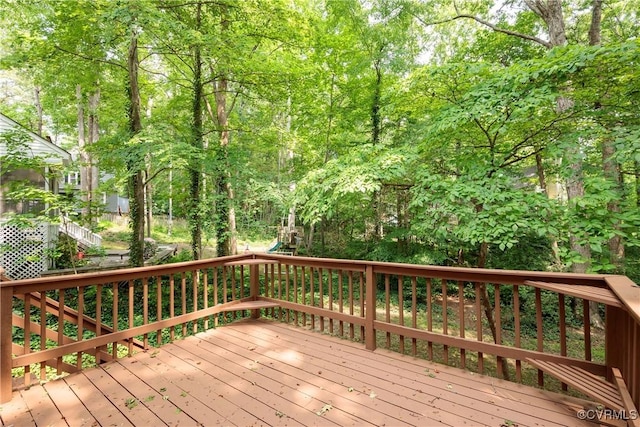 13917 Barnes Spring Rd, Midlothian, VA 23112 - deck with a playground
